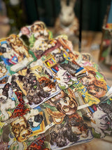 Hoja Cromos Alemanes 'Perros de Cuento'