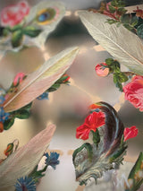 Hoja Cromos Alemanes 'Plumas y Flores'