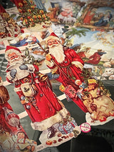 Hoja Cromos Alemanes 'Santas in Red'