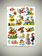 Hoja Cromos Alemanes 'Elfos y Enanitos'