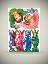 cromos-inglese-angeles-de-colores-vintage