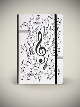 Libreta Grande Estampado 'Música'
