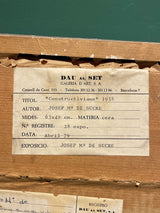 Wax drawing on paper 'Constructivism' - 63x49 cm - Josep Mª de Sucre