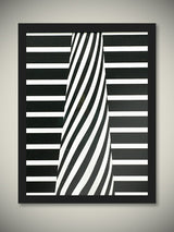 Cuadro Decorativo 'Rayas Hipnóticas' - 80X60 cm