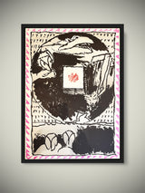 Aguafuerte Original 'Fenêtres - Rose' - Pierre Alechinsky