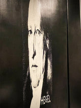 Screenprints on Canvas 'Philosophers Triptych' - Leonel Moura - Price on Request