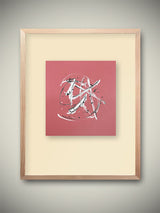 Pintura Original 'Esfera sobre Rosa' - 29.5x27.5 cm - Federico Font