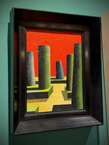 Oil on panel 'The Garden Breeze' 22 x 17 cm - Agustín Martínez Gil 'El Rubio'