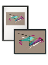 Lámina Decorativa 'Collage de Texturas'