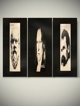 Screenprints on Canvas 'Philosophers Triptych' - Leonel Moura - Price on Request