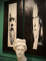 Screenprints on Canvas 'Philosophers Triptych' - Leonel Moura - Price on Request