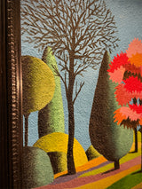 Óleo Sobre Tabla 'Escuchar El Bosque' 36 x 28 cm - Agustín Martínez Gil 'El Rubio'