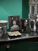 marcos de fotos marquetería gris para decoración