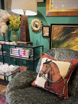 Funda de Cojín 'Horse Blanket' con Caballo - 45x45 cm