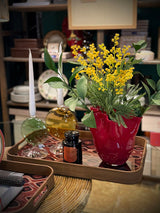 Red Glass Vase 'Tempo' - Small