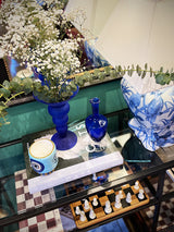 Jarrón de Cristal Azul 'Doris' - Vintage