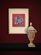 Original Painting 'Sphere on Red' - 29.5x29.5 cm - Federico Font