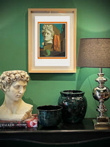 decoración de interiores con arte clásico y moderno