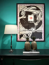 Aguafuerte Original 'Fenêtres - Rose' - Pierre Alechinsky