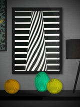 Cuadro Decorativo 'Rayas Hipnóticas' - 80X60 cm