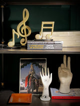 Figura Decorativa 'Semicorcheas' Doradas