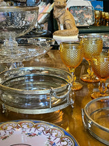 Round Glass Centerpiece 'Herbert' With Handles
