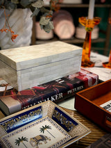 Caja Decorativa de Hueso Natural Pequeña 'Hubert'