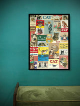 Papel Poster & Wrap 'Vintage Cats' - Cavallini & Co