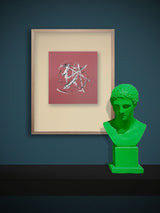 Pintura Original 'Esfera sobre Rosa' - 29.5x27.5 cm - Federico Font