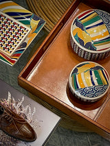 Caja Joyero de Porcelana Grande 'Luxury Living' - Geometric