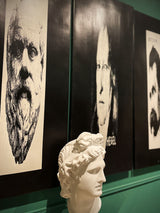 Screenprints on Canvas 'Philosophers Triptych' - Leonel Moura - Price on Request