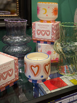 Vela A Dopo 'Rosewood Vanilla' - Diseño Corazones 8oz