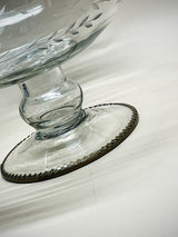 Glass Centerpiece 'Herbert' With Handles and Feet