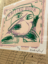 Original Lithograph 'Writing Book' - Pierre Alechinsky