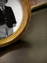 Marco de Fotos 'Anciens' Redondo Dorado - Ø7,5 cm