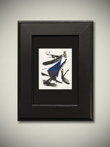 Original Acrylic Drawings 'Blue & Black Abstraction'