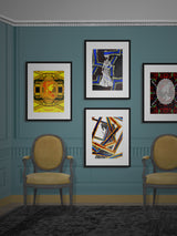 Lámina Decorativa 'Retrato Arquitectónico de Una Princesa Alemana'