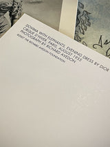 Postal 'Dovima with Elephants' - Richard Avedon, 1955