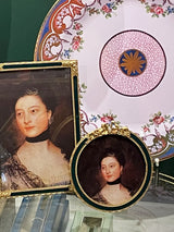 Photo Frame 'Paris' Enameled Green - Ø9 cm