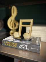 Figura Decorativa 'Semicorcheas' Doradas