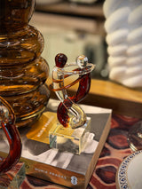 Decorative Glass Sculpture 'Samba II'