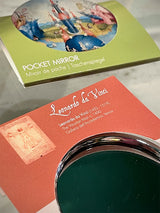 Espejo de Bolsillo D80mm 'Vitruvian Man' - Da Vinci