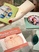 Espejo de Bolsillo D80mm 'Vitruvian Man' - Da Vinci