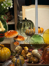 Figura Decorativa 'Calabaza' de Cristal - Verde