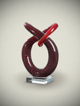 Escultura Decorativa de Cristal 'Curvum'