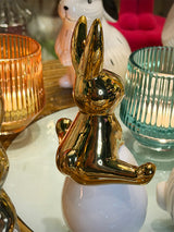 'Goldie Rabbit' Decorative Figure - Jumping