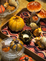 Figura Decorativa 'Calabaza' de Porcelana - Mostaza