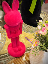 Figura Decorativa 'Conejo Nutcracker' - Rosa