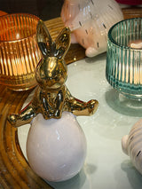 'Goldie Rabbit' Decorative Figure - Jumping