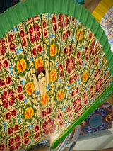 Abanico 'Frida Kahlo' - Mosaico Claro